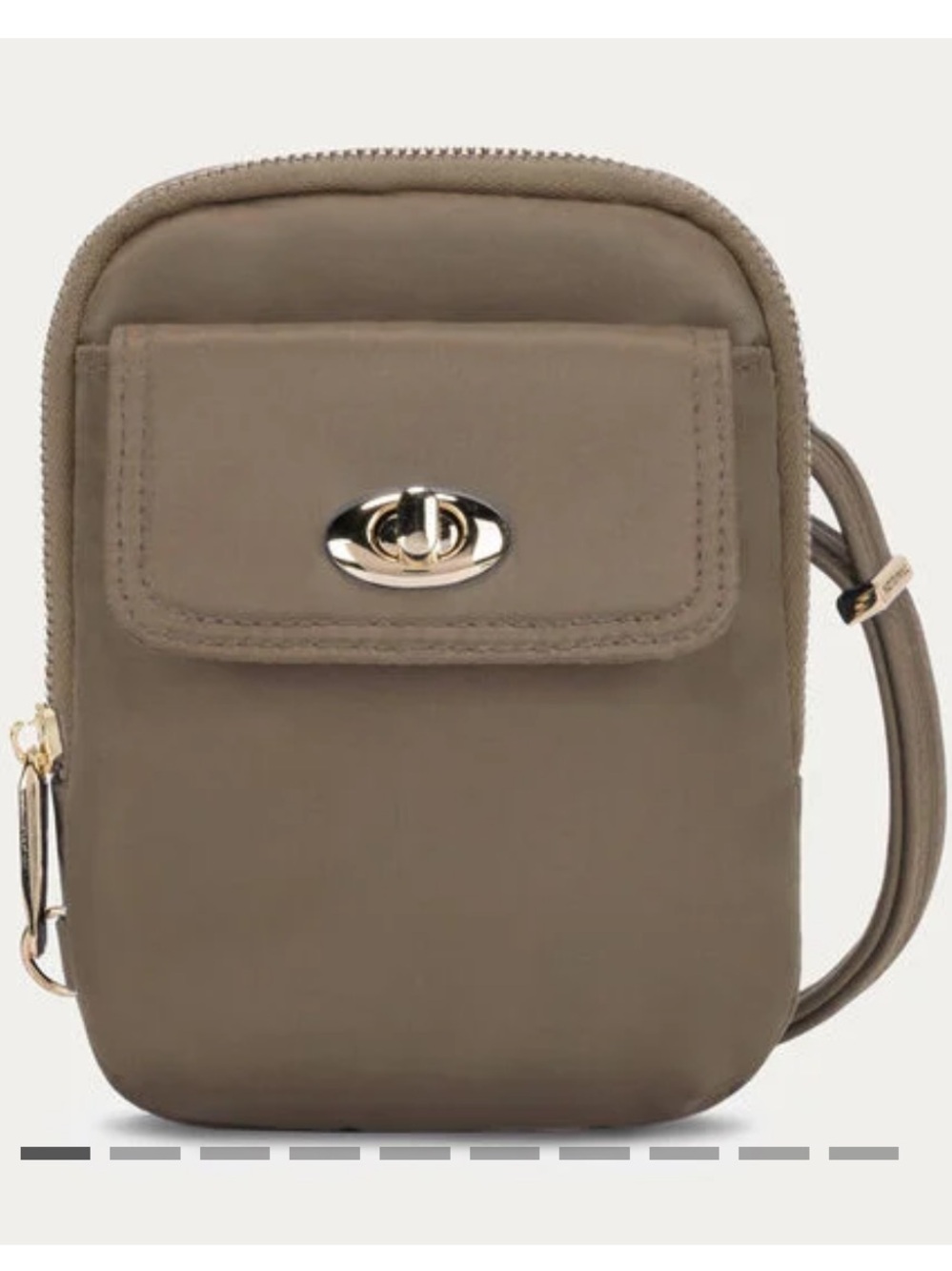 Travelon Anti-Theft Tailored Crossbody Phone Pouch – Sable